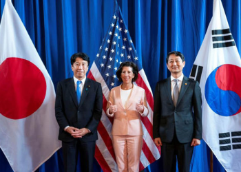 Mỹ, Nhật Bản và Hàn Quốc tăng cường hợp tác chiến lược về an ninh kinh tế